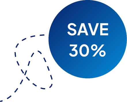 save 30% tag